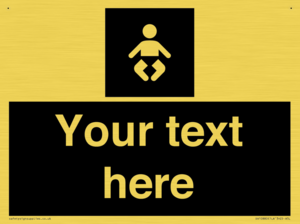 Custom information: black panel baby change